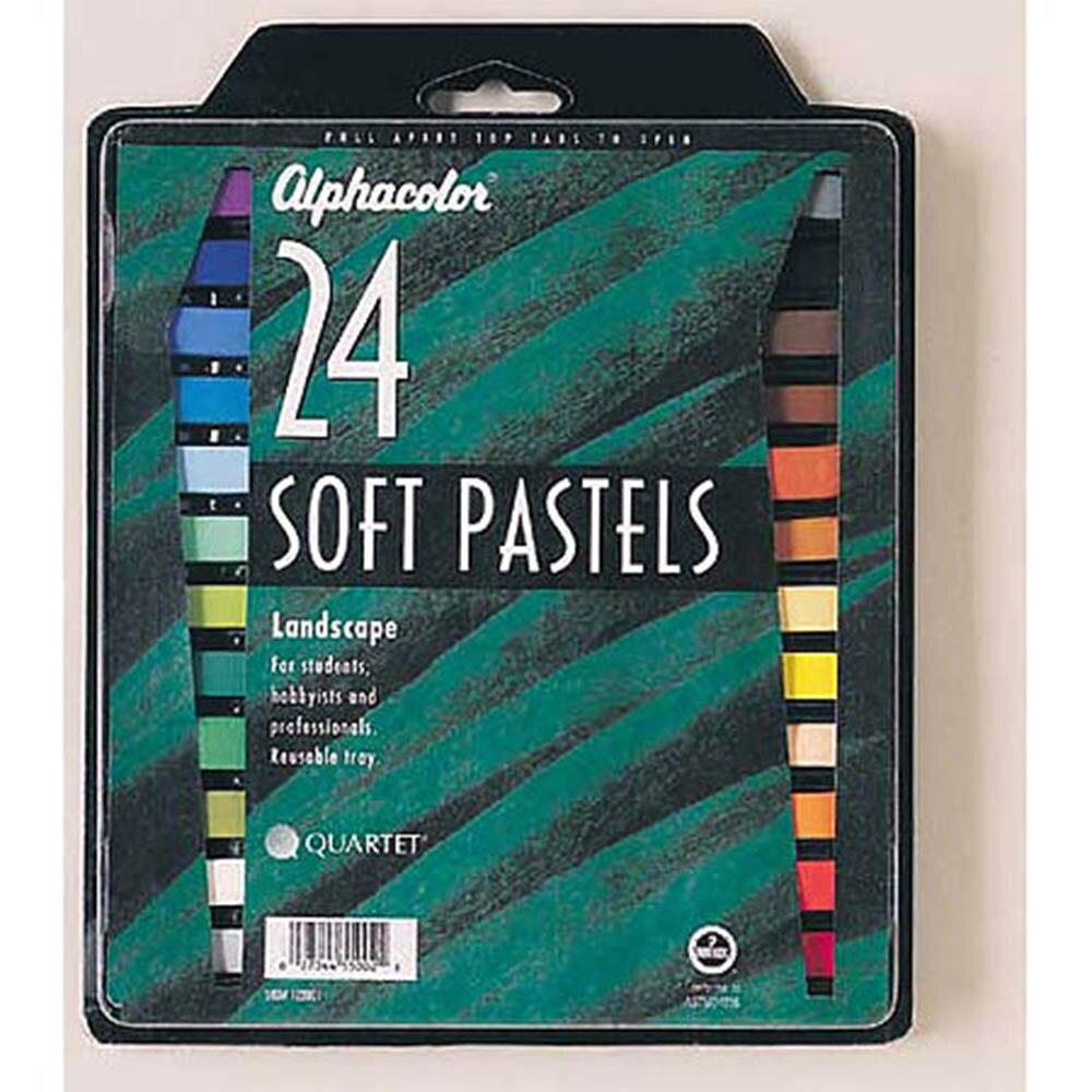 Pastels, Art & School, Alphacolor, Square, Pastel, Multicultural, 24 set, 2461